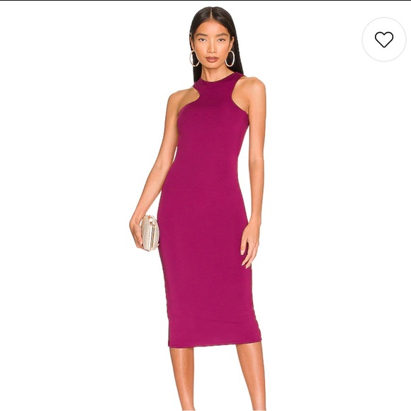 superdown Dresses & Skirts - NWT Superdown revolve bodycon fuschia midi dress